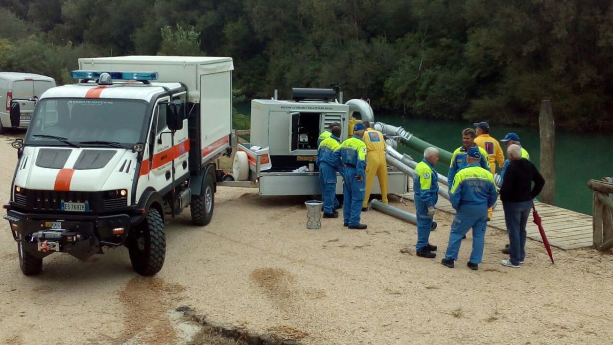 Caso Studio Emergenza - Protezione Civile del comune di Prata di Pordenone. Lampo Emergency con Pompa AUTO-ADESCANTE IVECO + Varisco